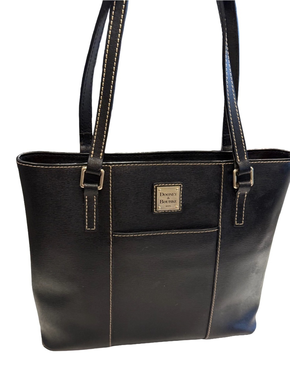 Dooney & Bourke Lexington BLACK  Pebble Leather tote / shoulder bag EUC